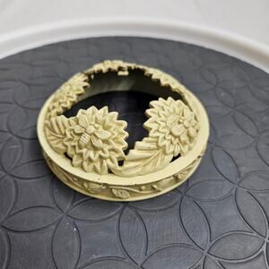 Vintage Yankee Candle Topper, Bumble Bee and Sunflowers